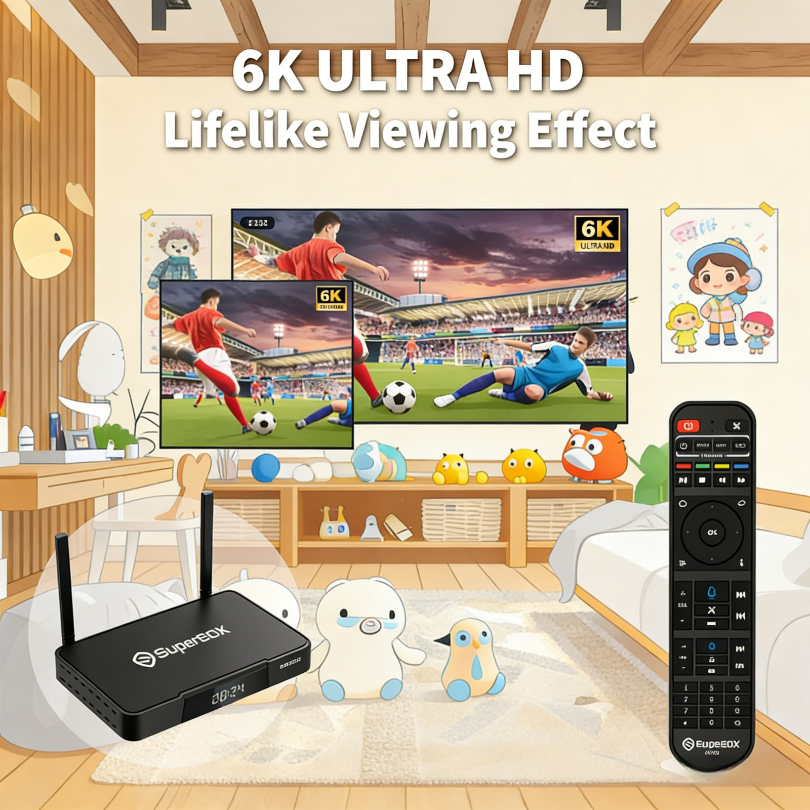 SuperBox S6 Pro 24/7 Lifetime Support – Authorized Distributor – Free Shipping