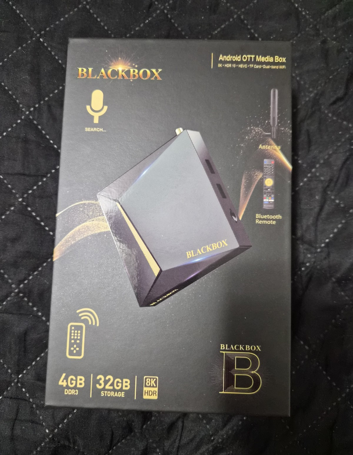 BLACKBOX B Android OTT Box 4GB RAM 32GB 8K HDR Wi-Fi Bluetooth Ethernet