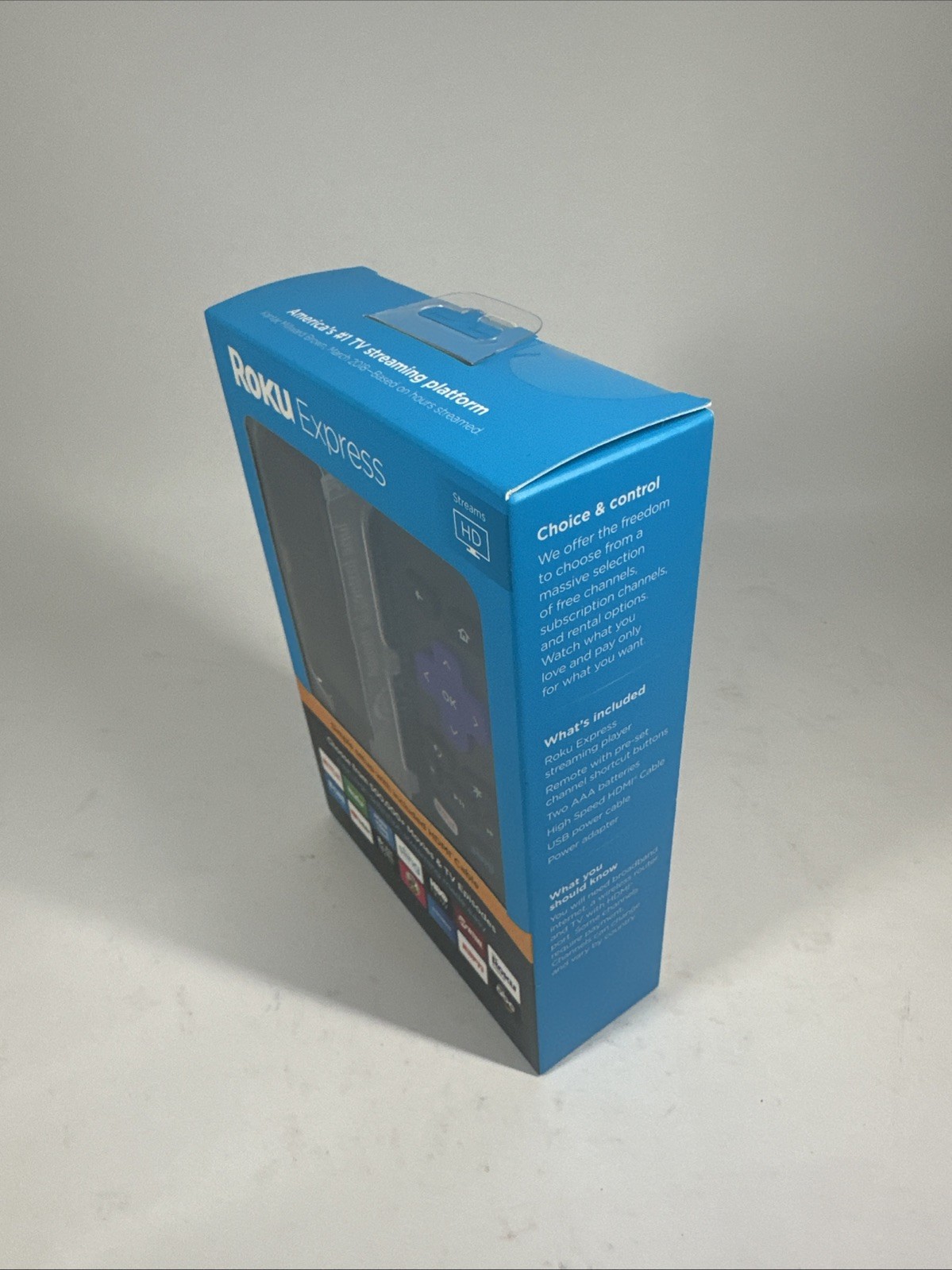 Roku Express 3900R Streaming Media Player Black HDMI Cable New in box 2018