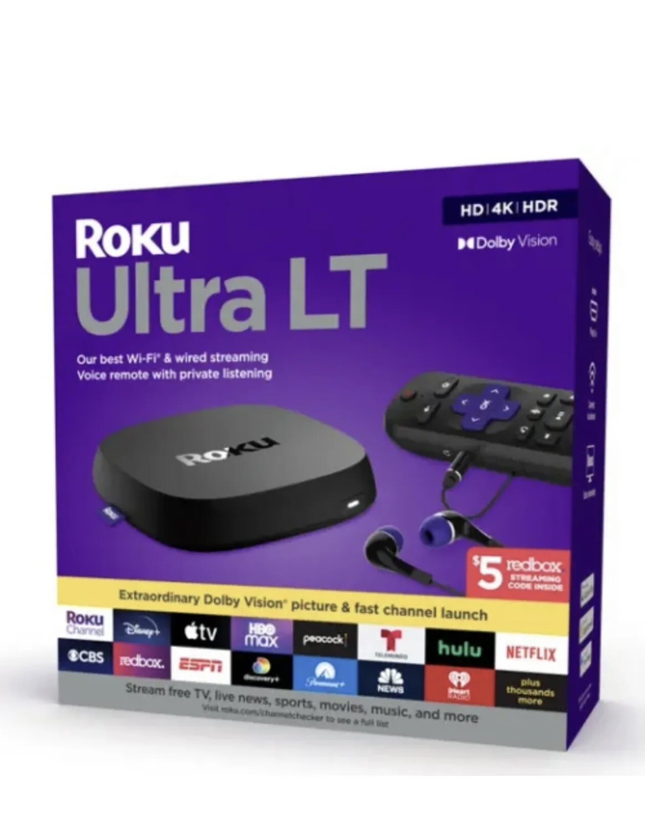 Roku Ultra LT HD Digital Streaming Device – Black