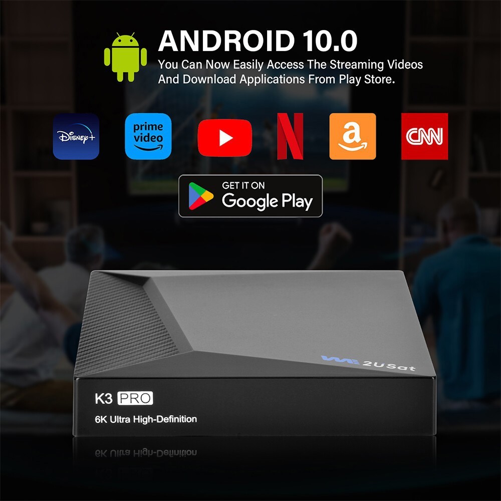 K3 PRO 6K Super Clear Smart TV Box WiFi6 Free TV Player Bluetooth Voice Assit US