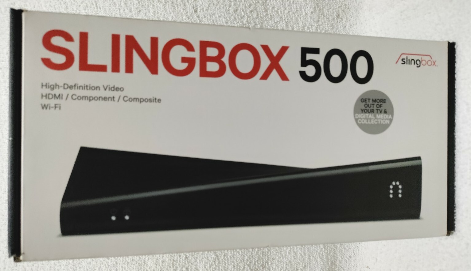 Sling Media Slingbox 500 Digital Media Streamer SB500 w/ Cables Remote Complete