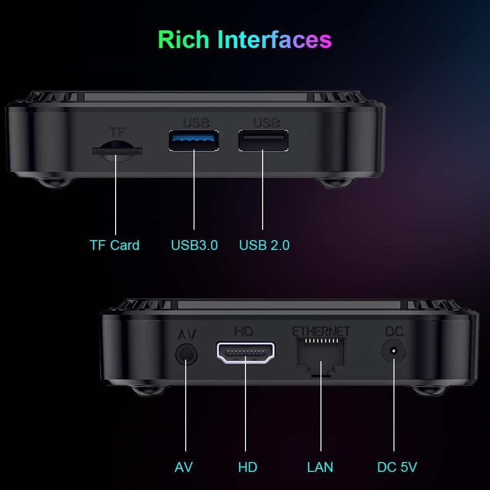 Dual WiFi Bluetooth 4.0 TV Box 8K Ultra HD