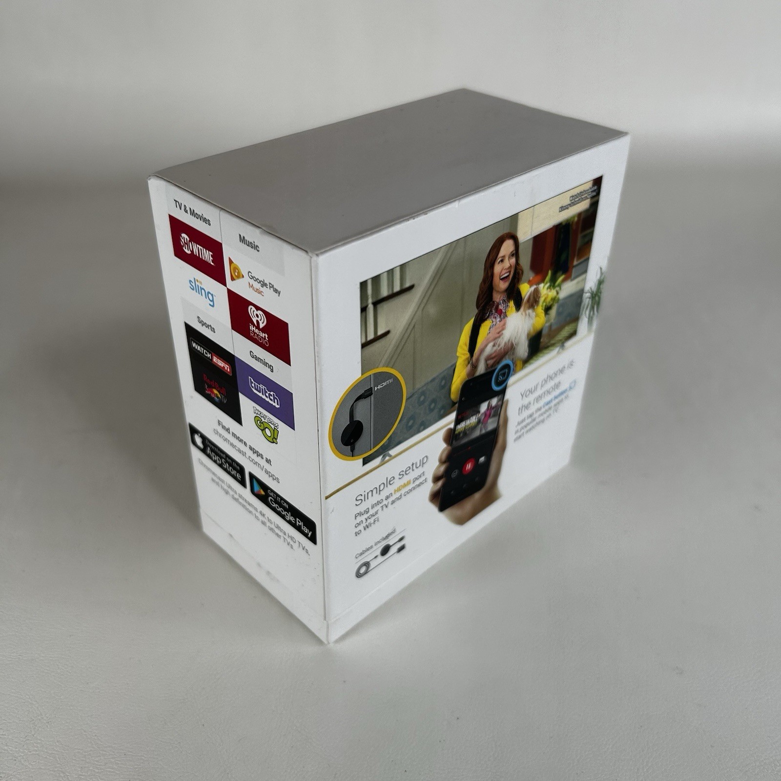 Google Chromecast Ultra 4K Digital Media Streamer – Black (GA3A00403A14)