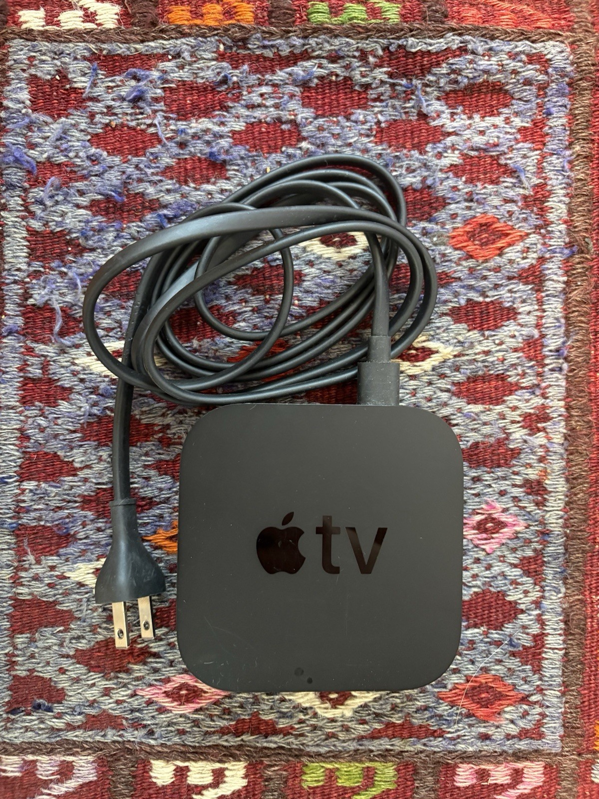 Apple TV 4K A1842 Black with Power Cable – No Remote