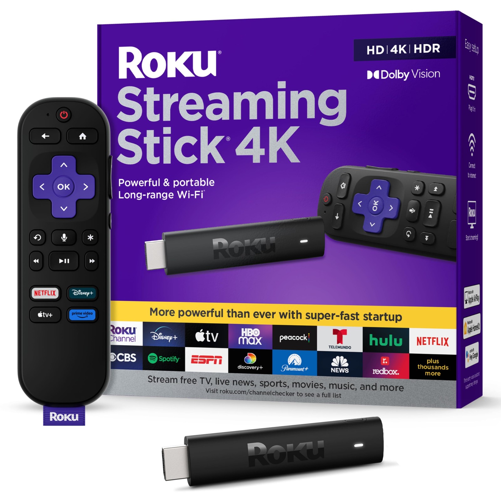 Streaming Stick 4K HDR & Dolby Vision Streaming Device for TV 4K + Dolby Vision