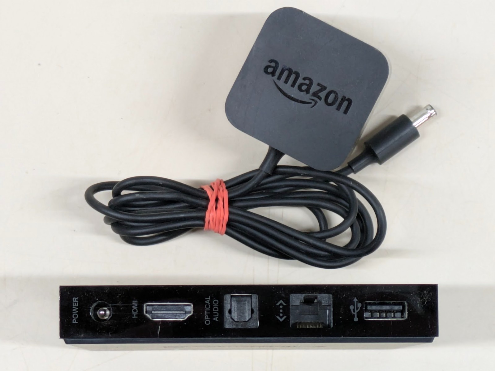 Amazon Fire TV Media Streaming Box Model CL1130 Black + Power Adapter