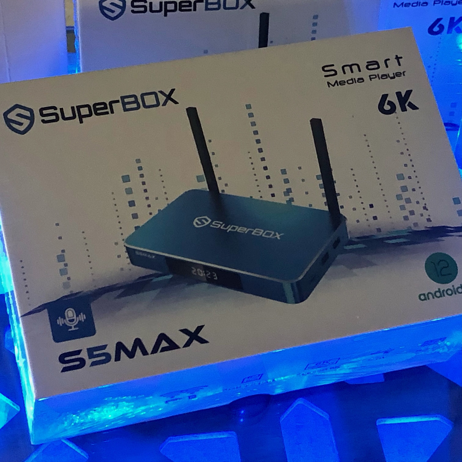 New Certified Authentic Superbox S5 MAX, plus FREE shipping & TV Stand Included!