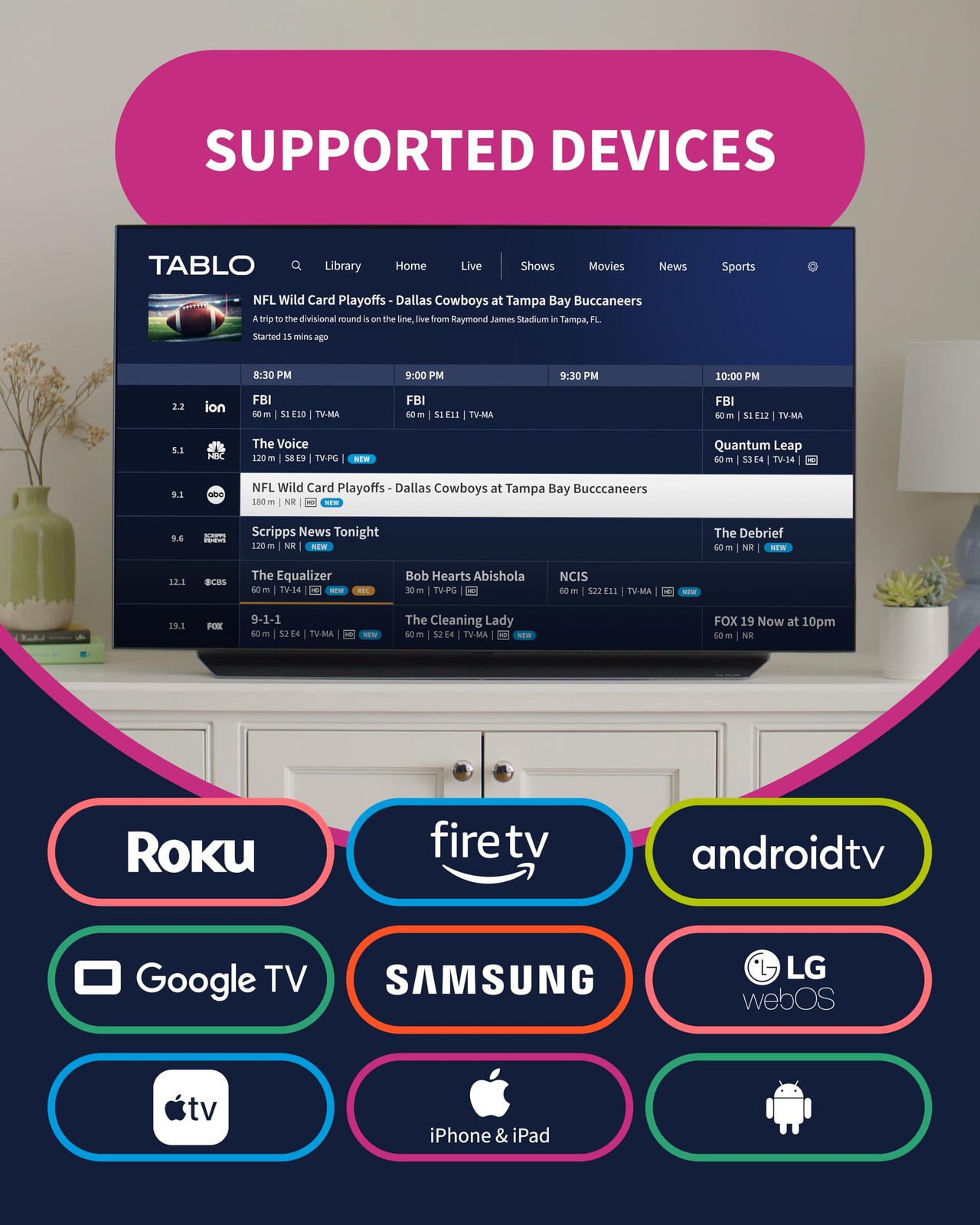 Tablo TV 4th Gen 2-Tuner Over-The-Air (OTA) DVR – Watch, Pause & Record Live …