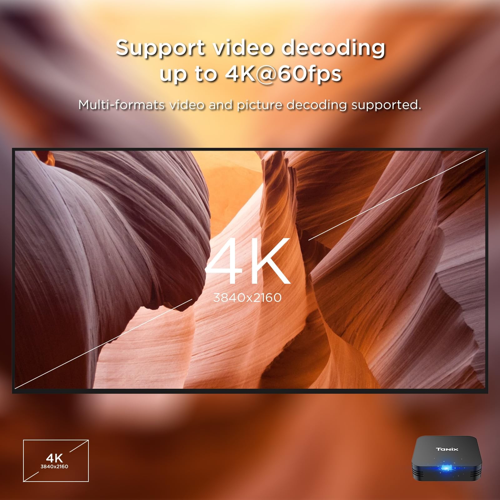 Android TV Box 10.0, Android Box 2GB RAM 16GB ROM, H313 Quad-Core Android Box…