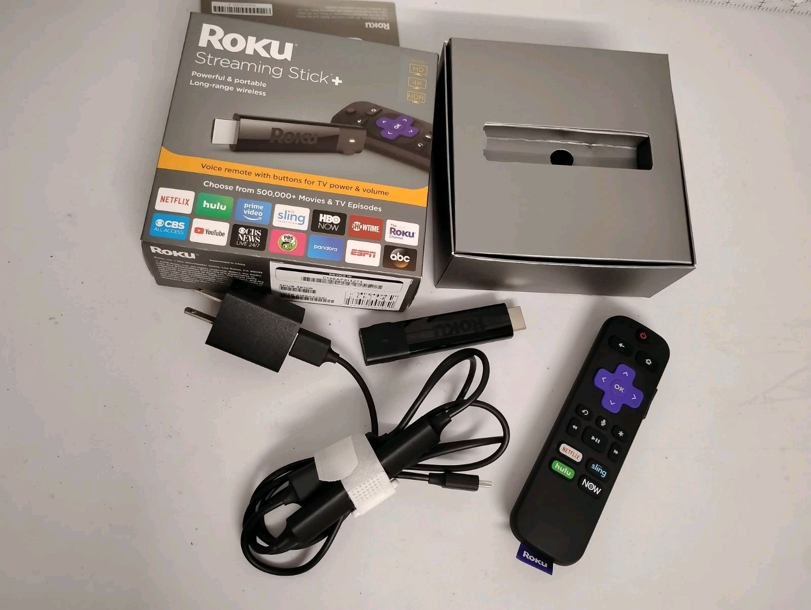 Roku Streaming Stick Plus 3810R – 4K Streaming Media Player with Voice Remote