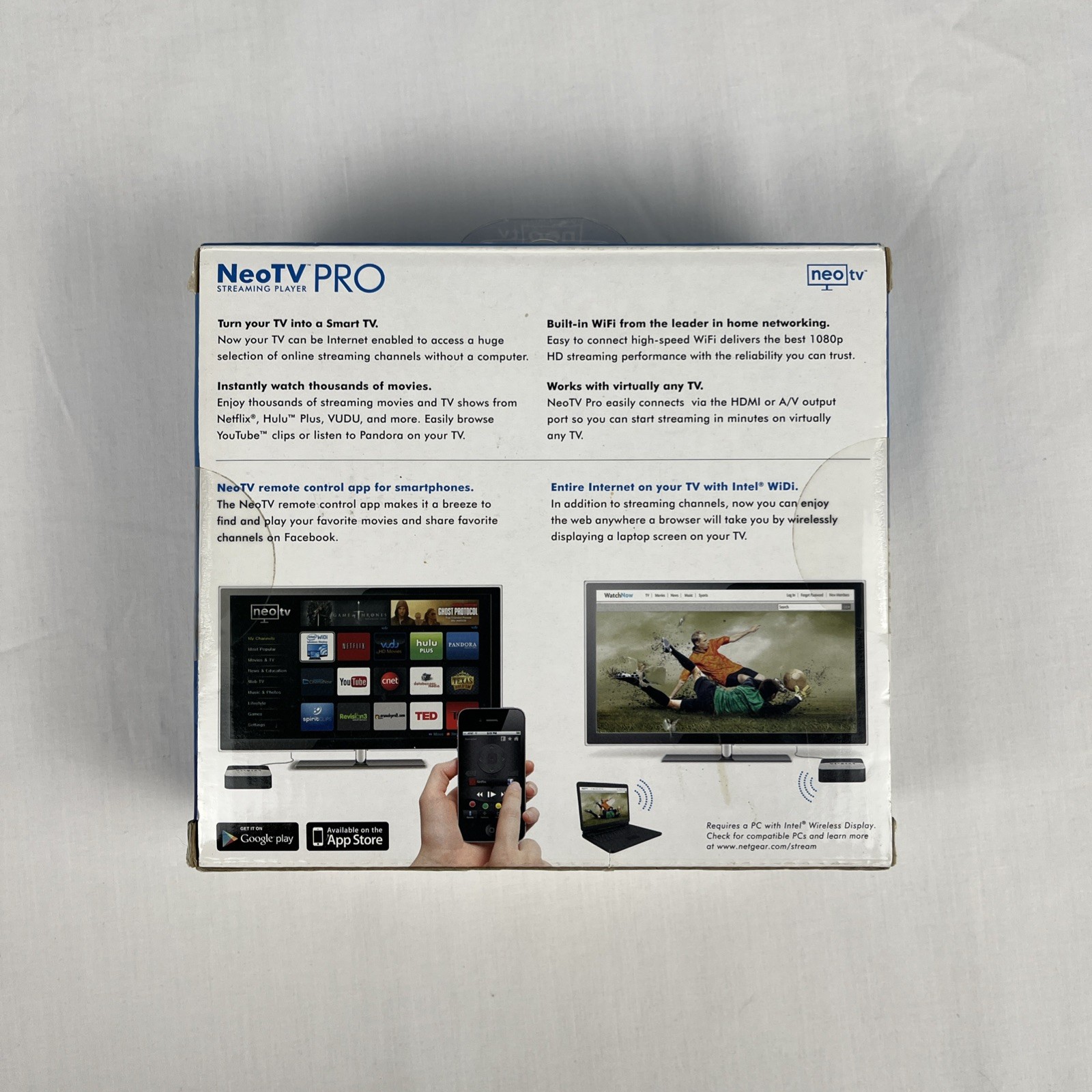 Netgear NeoTV NTV300S PRO Digital HD 1080p Media Streamer Player New Open Box