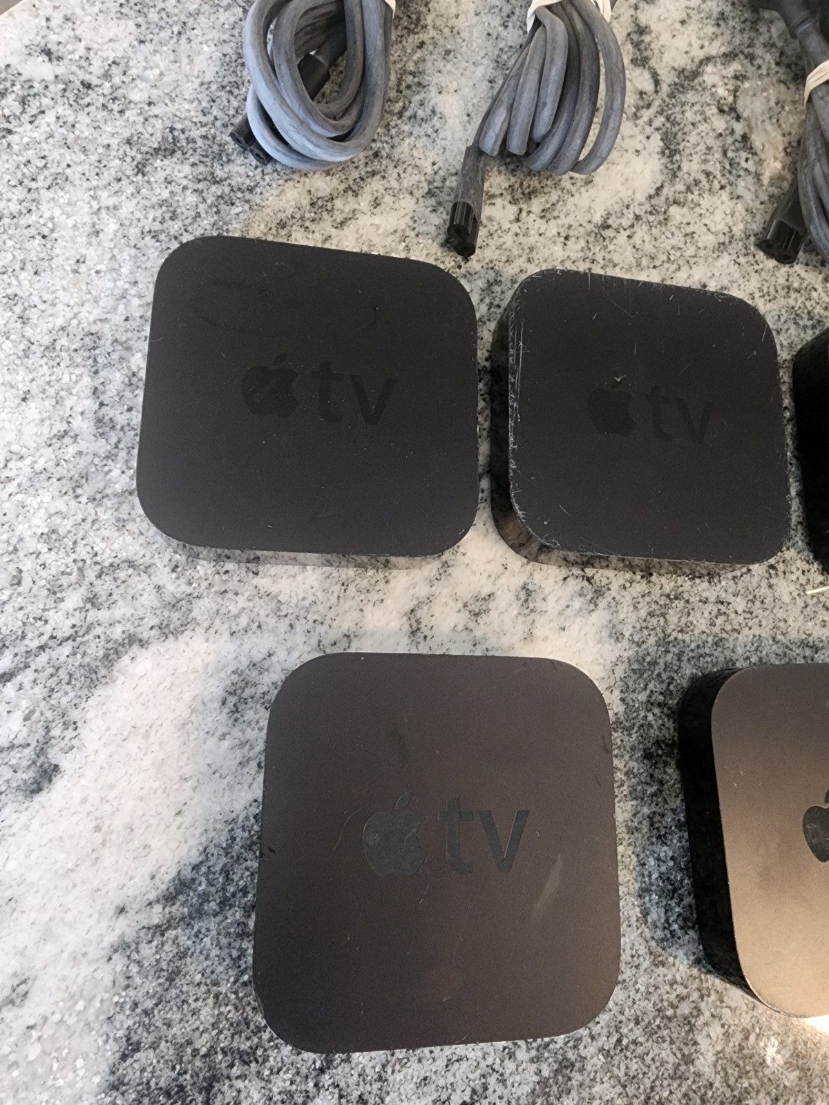 Apple TV Bundle Three Model A1469 Two Model A1427 Three Universal Chargers