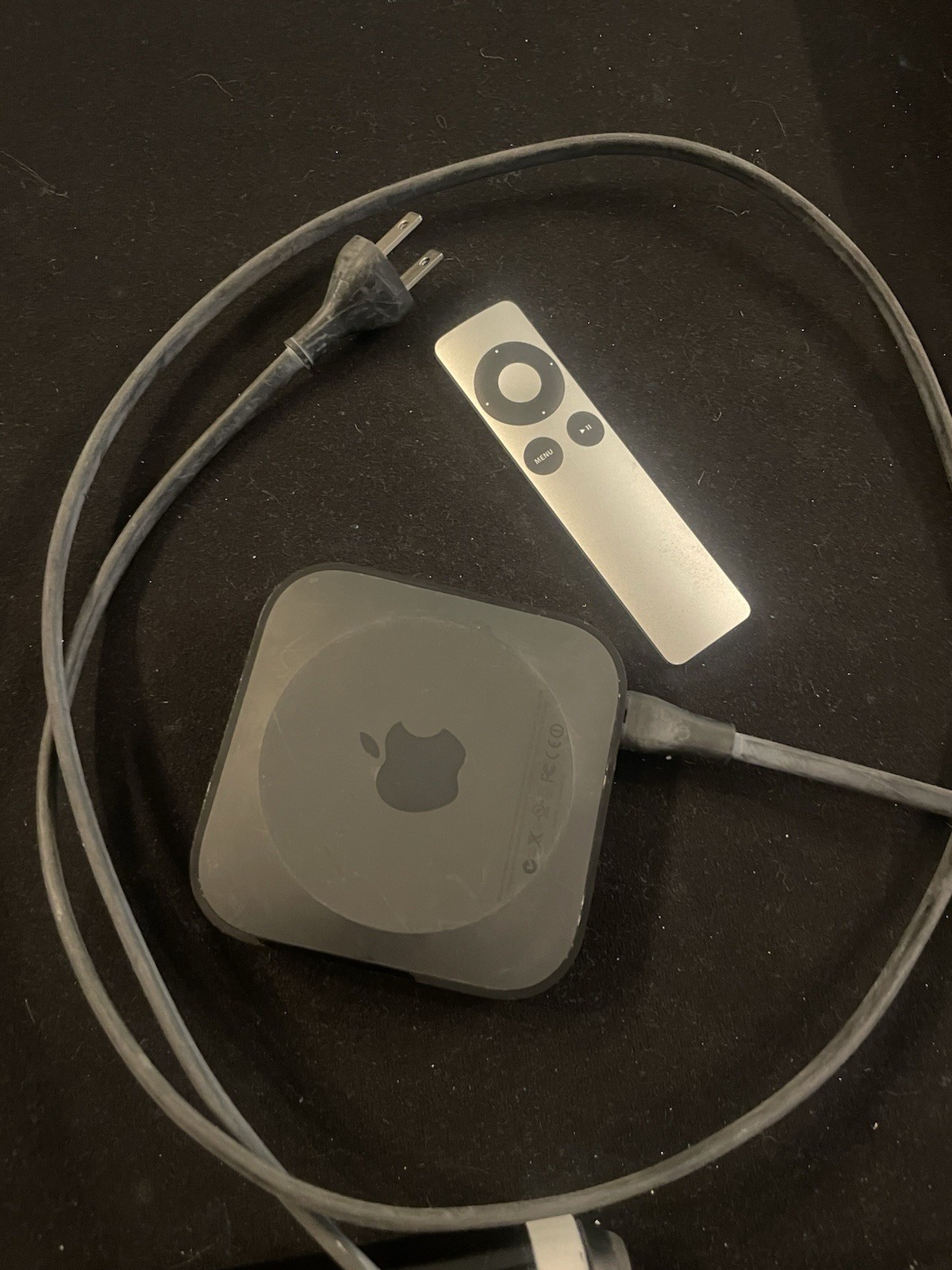 Apple TV Box With Remote And Cord Model A1469