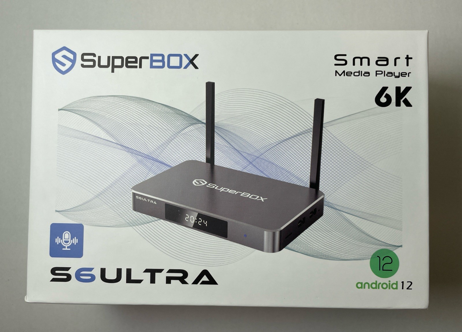 Superbox S6 Ultra 128GB Smart Media Player Android 12- 6K Ultra HDTV 1000M Eth.