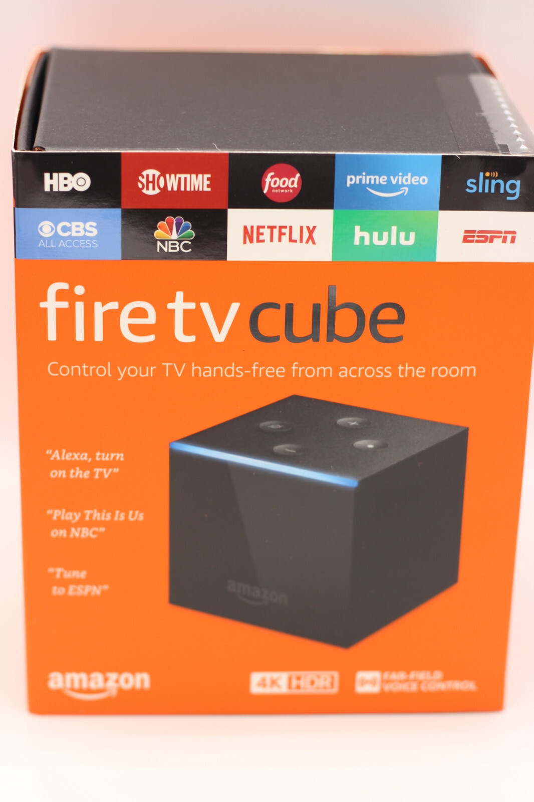 Amazon Fire TV Cube Hands-Free with Alexa and 4K Ultra HD Streaming Media Player