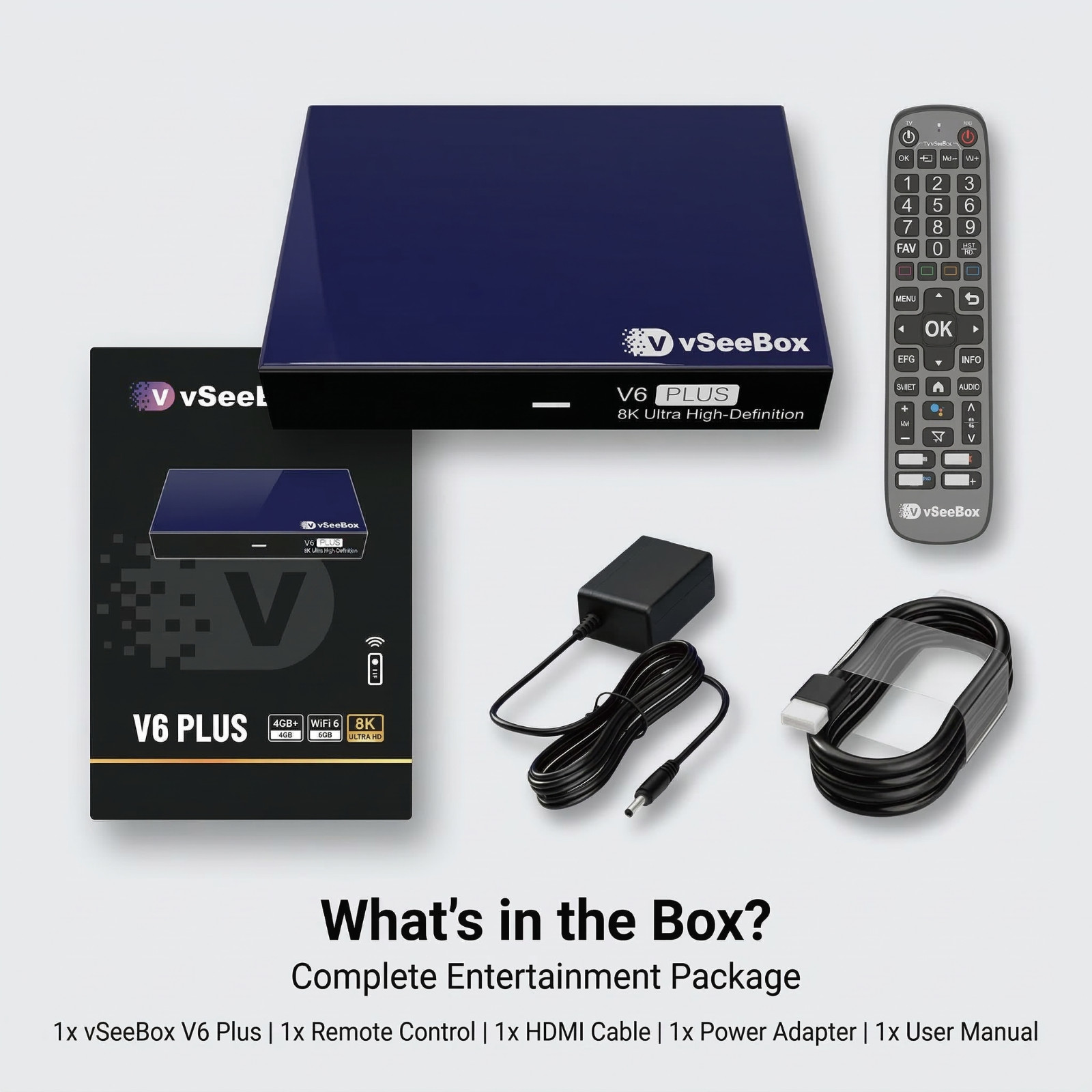 VseeBox v6 Plus Tv Box Bluetooth Split Screen Multiview for Home Entertainment