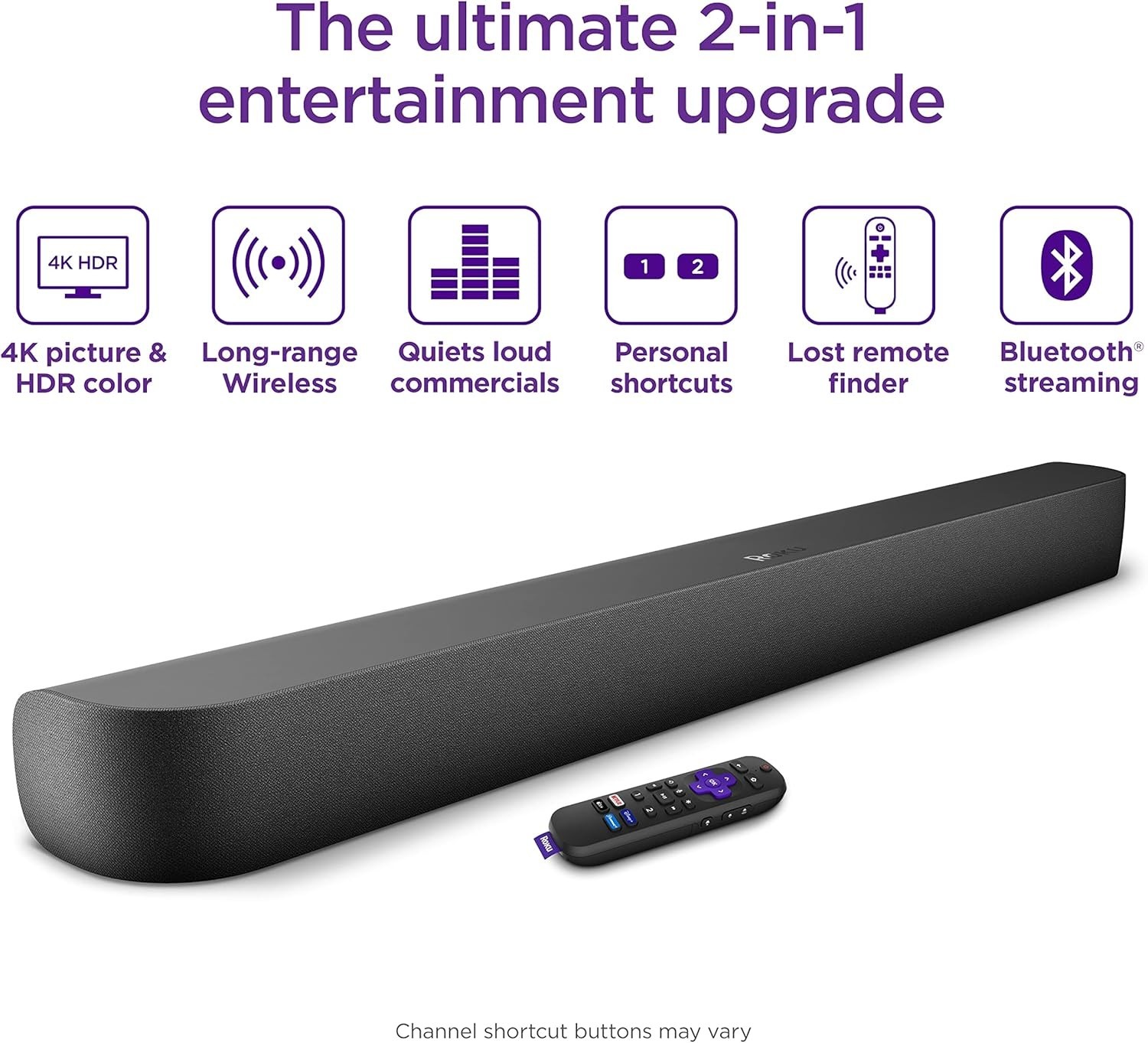 Roku Streambar Pro Stereo Soundbar Grey