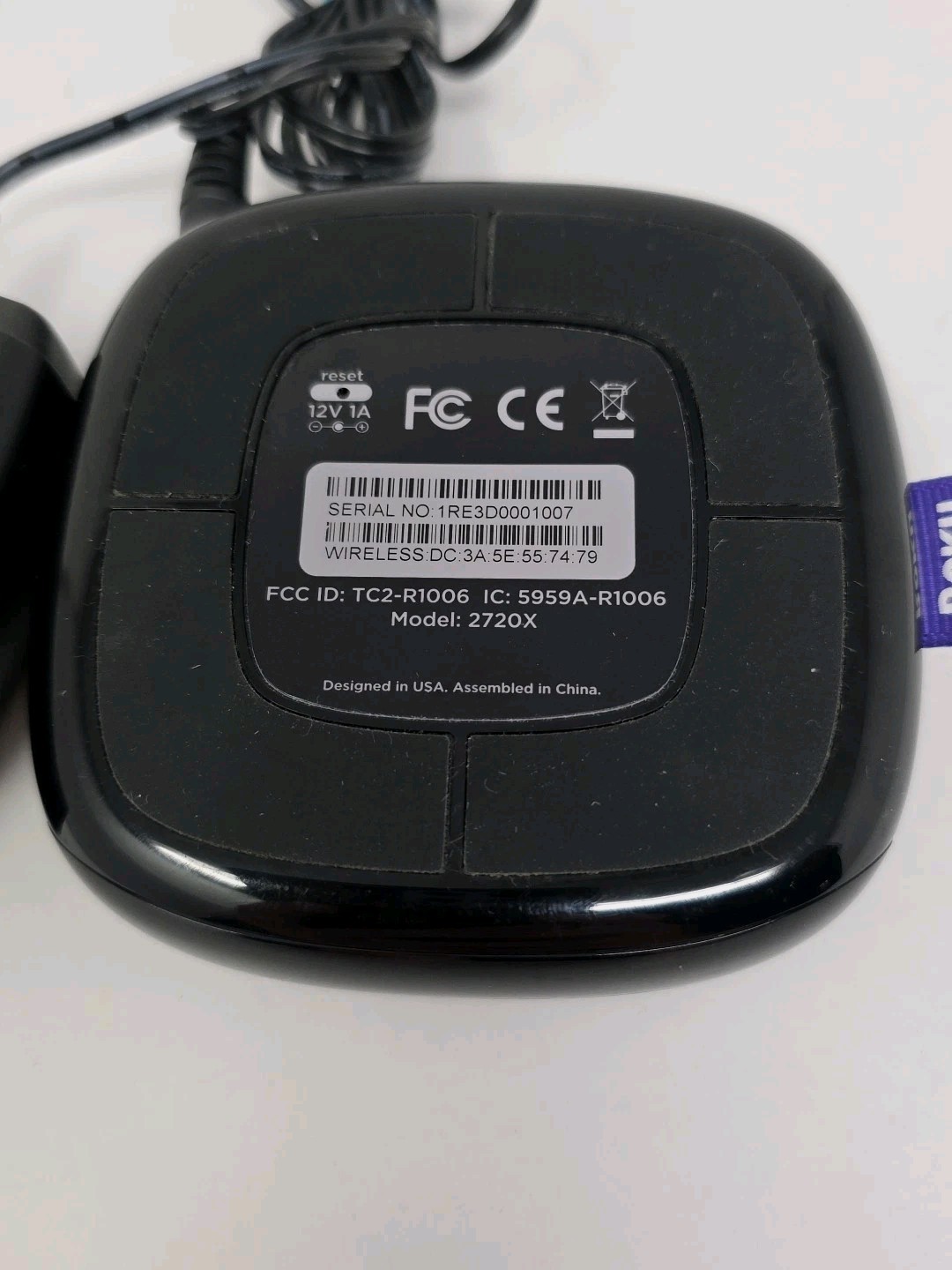 Roku 2 (3rd Generation) Media Streamer 2720X – Black – NO Remote