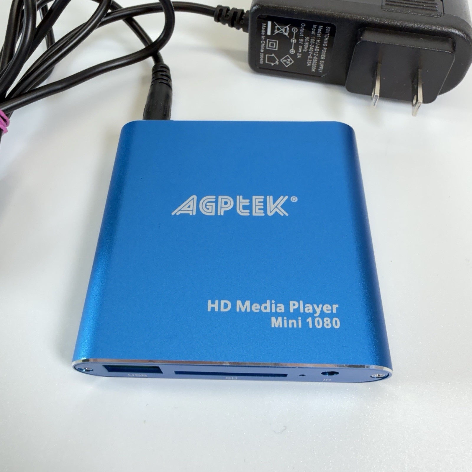 AGPTek Mini HD Media Player Blue Full HD Ultra-HDMI Digital Media Box