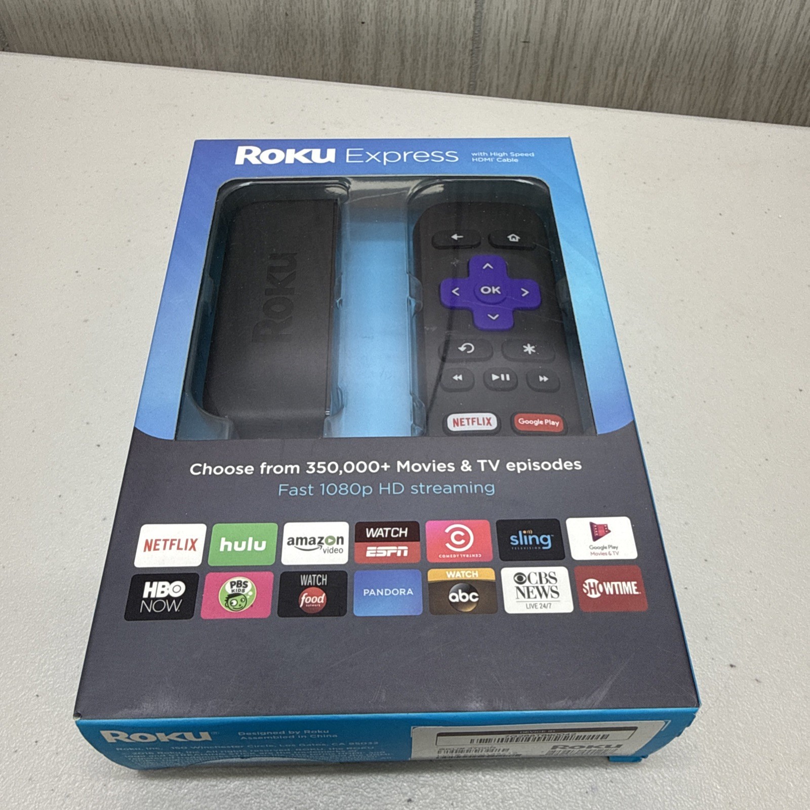 Roku Express (5th Generation) Media Streamer 3700R – Black