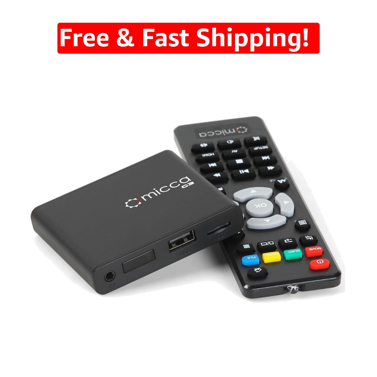Speck G3 Digital Media Player – Play 2K Videos & Music through USB/MicroSD