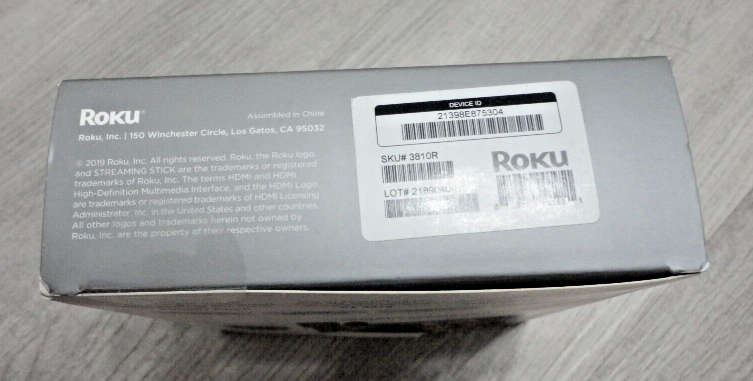 Roku Streaming Stick+ 3810R – 4K Streaming Media Player with Voice Remote