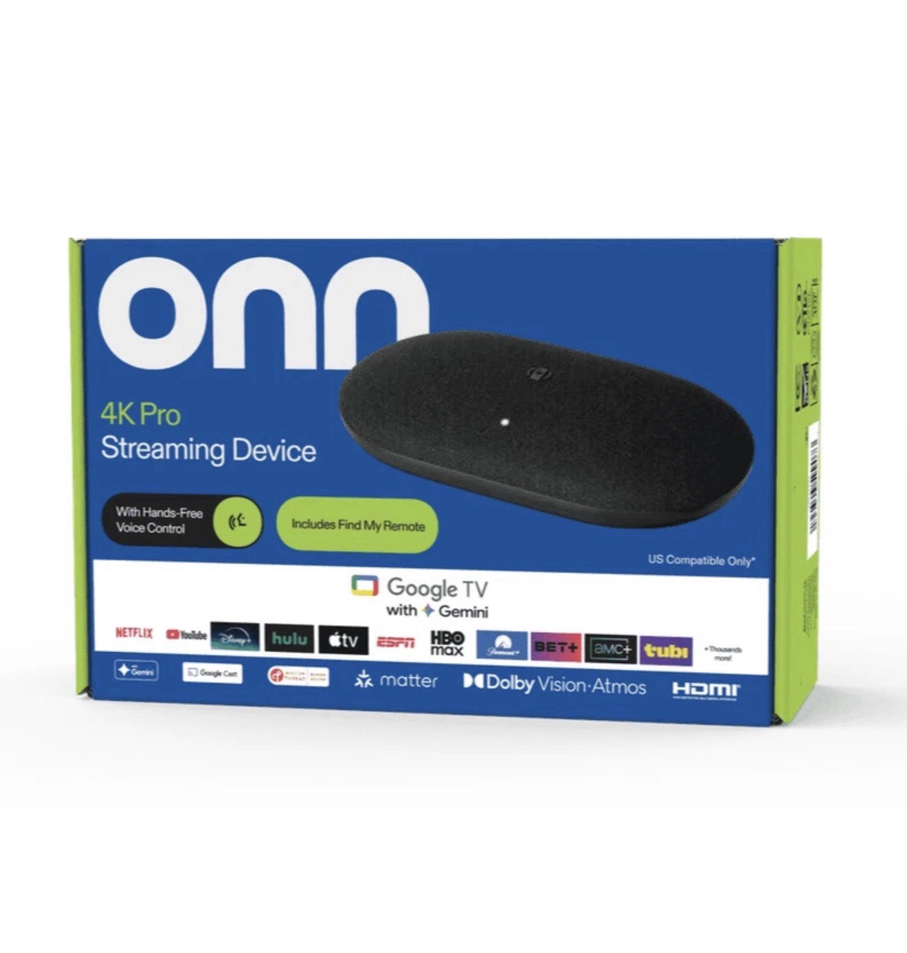 New 2026 onn 4K Pro Streaming Device Google TV w/ Gemini