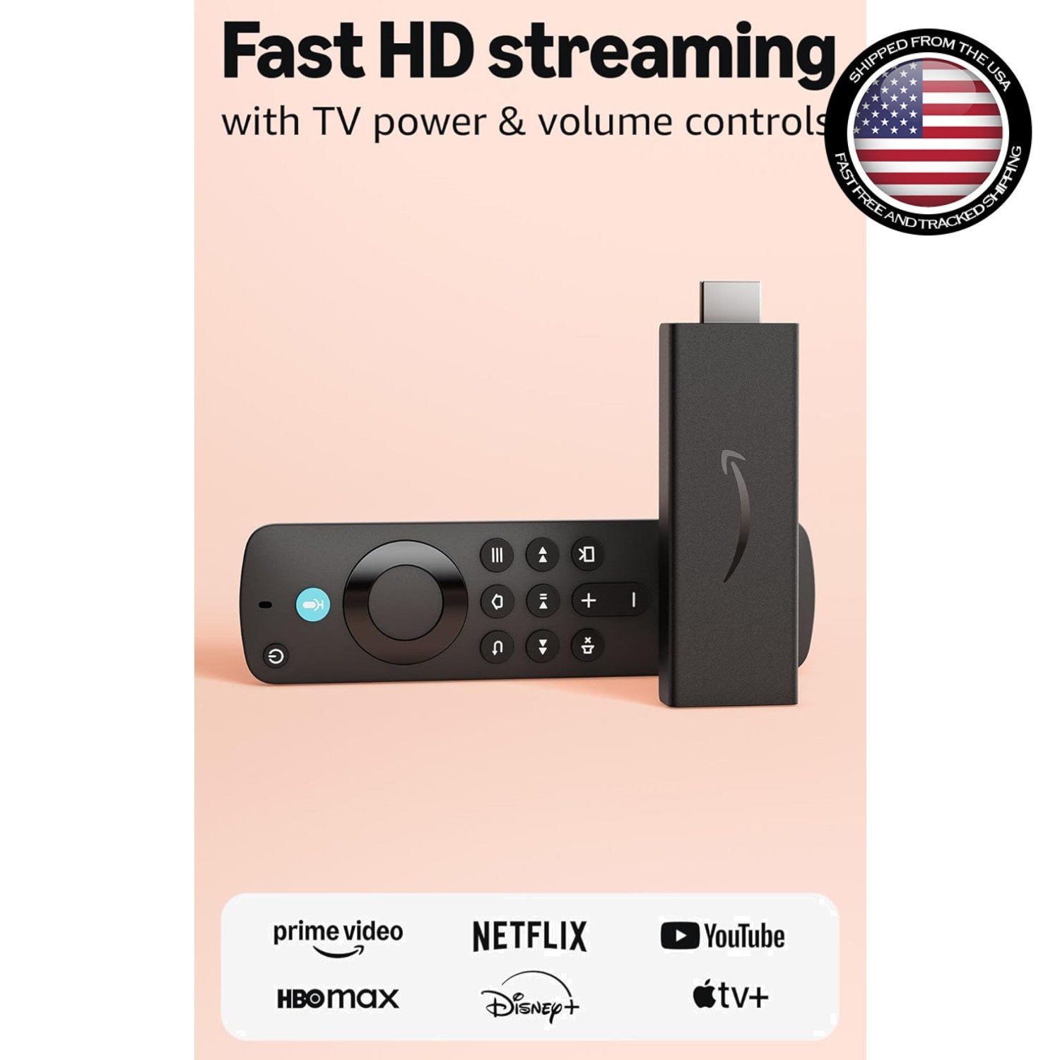 Stick HD Model with Alexa Voice Remote – Stream Live TV & Movies Effortlessly