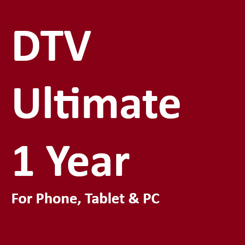 DTV Ultimate TV – Watch Direct on Phone PC Tablet – 1 Year