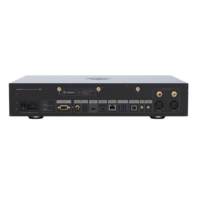 ZIDOO UHD8000 Hi-end DAC Audio Decoder 8K All-in-one Media Player HiFi Streaming