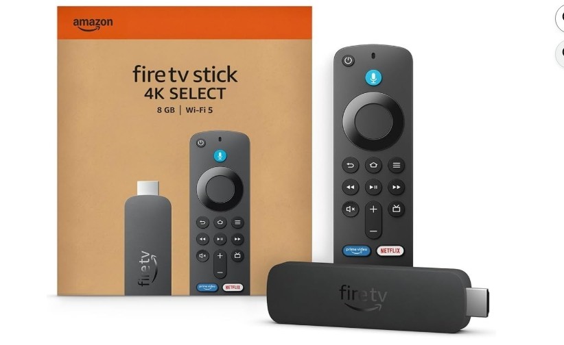 Amazon Fire TV Stick 4K Select (newest model), Start Streaming in 4K, AI-Powered