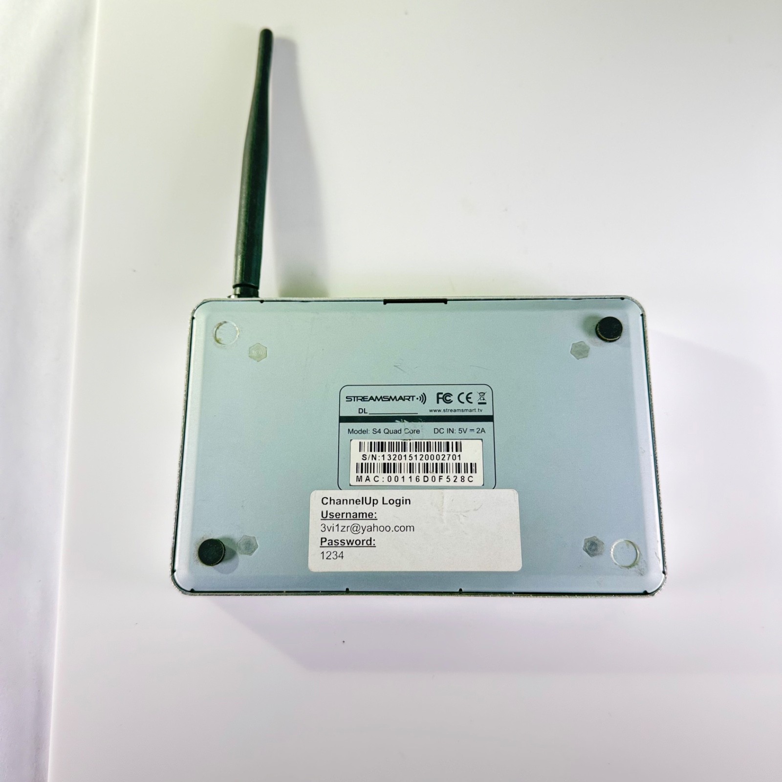 Streamsmart S4 Quad Core Media Player Streaming Box – UNTESTED NO POWER CABLE