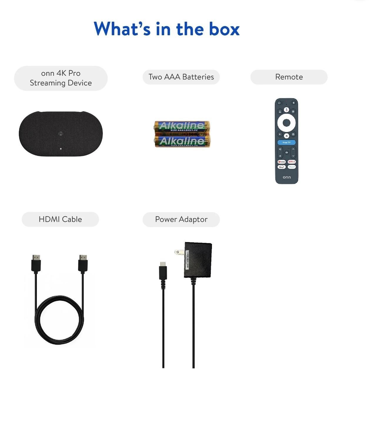 onn 4K Pro Streaming Device, Google TV with Gemini (NEW 2026 Model) – Ultra-fast