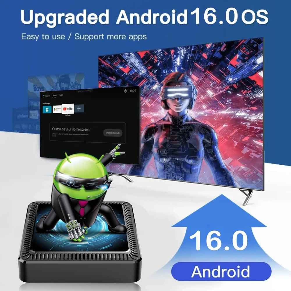 Q19 Android TV Box H618 8K Media Player 8GB RAM 256GB ROM WiFi 6 BT 6.0