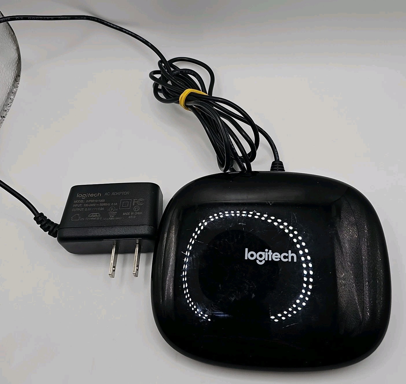Logitech Harmony O-R0004 Ultimate Hub & Logitech AC Adaptor Tested & Working