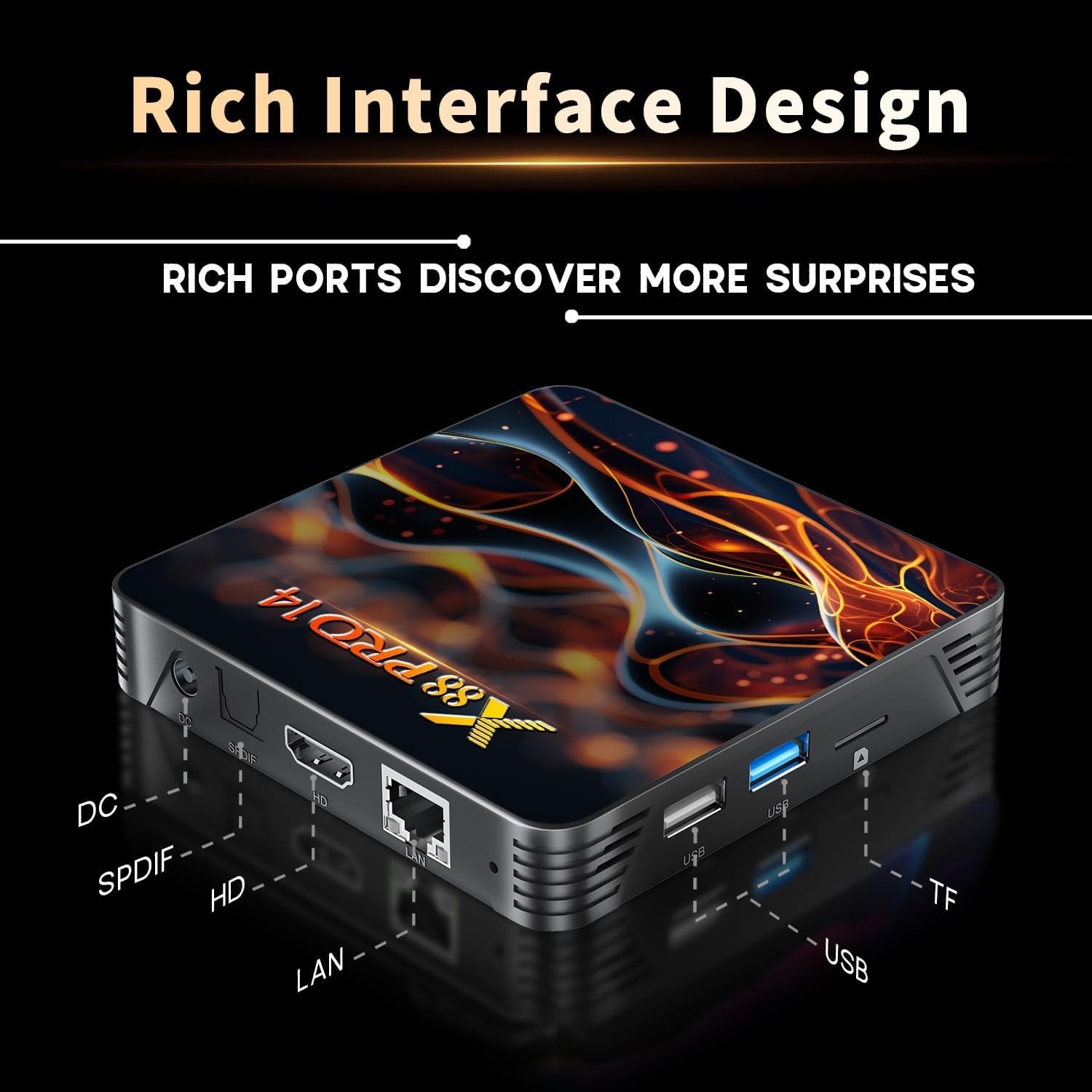 2026 Android 14.0 TV Box, Android Boxes with 2GB RAM 16GB ROM RK3518 Quad-Cor…