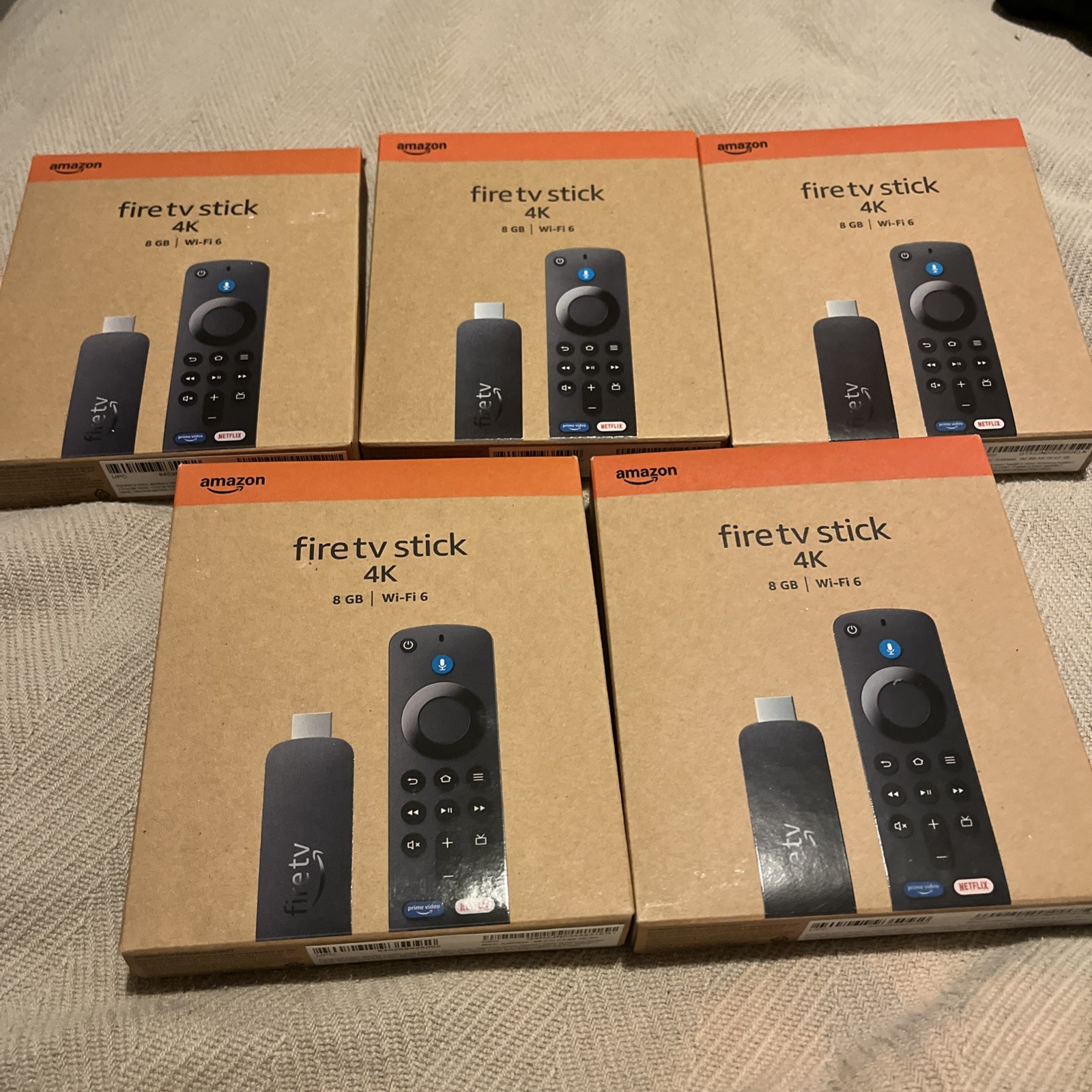Amazon Fire TV Stick 4K Streaming Device w/ Alexa Voice Remote Lot Of 5 New