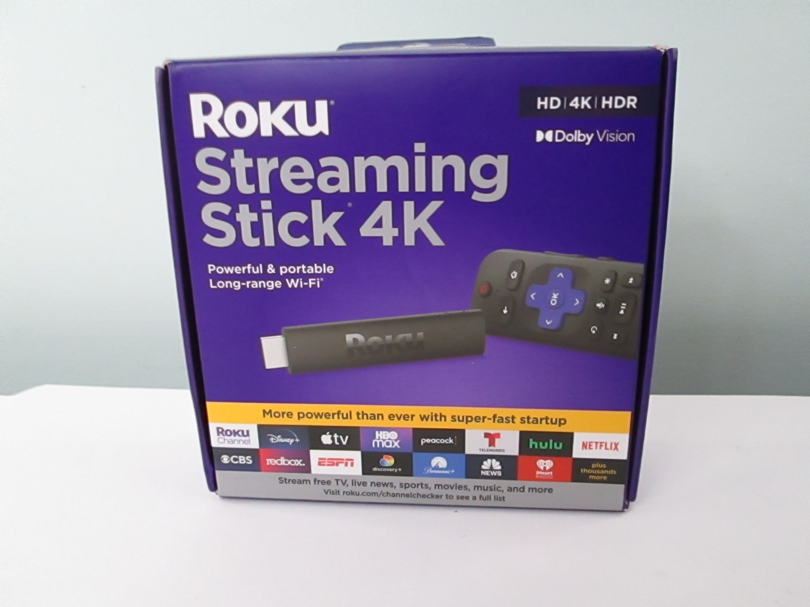Roku Streaming Stick 4K – HDR & Dolby Vision Roku Streaming Device New Sealed