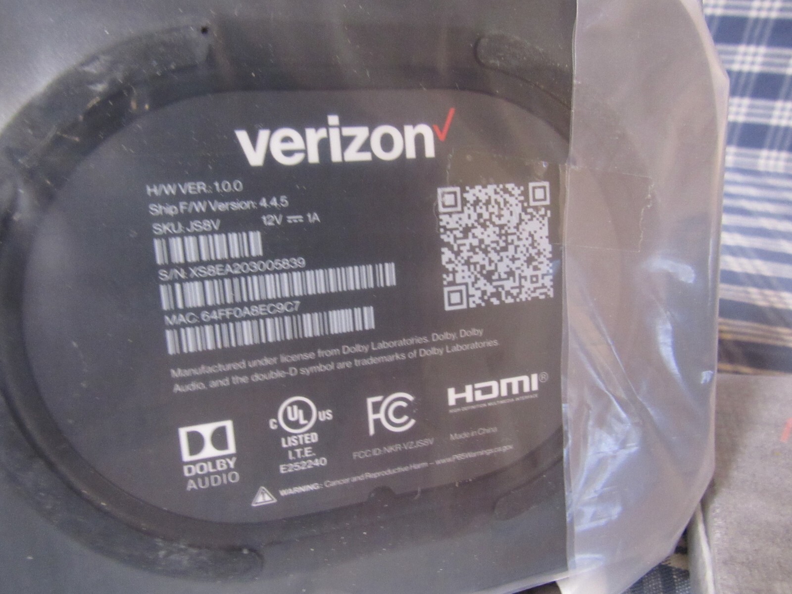 Verizon Stream TV Model #JS8V (Brand New Open Box Contents Sealed) FREE SHIPPING