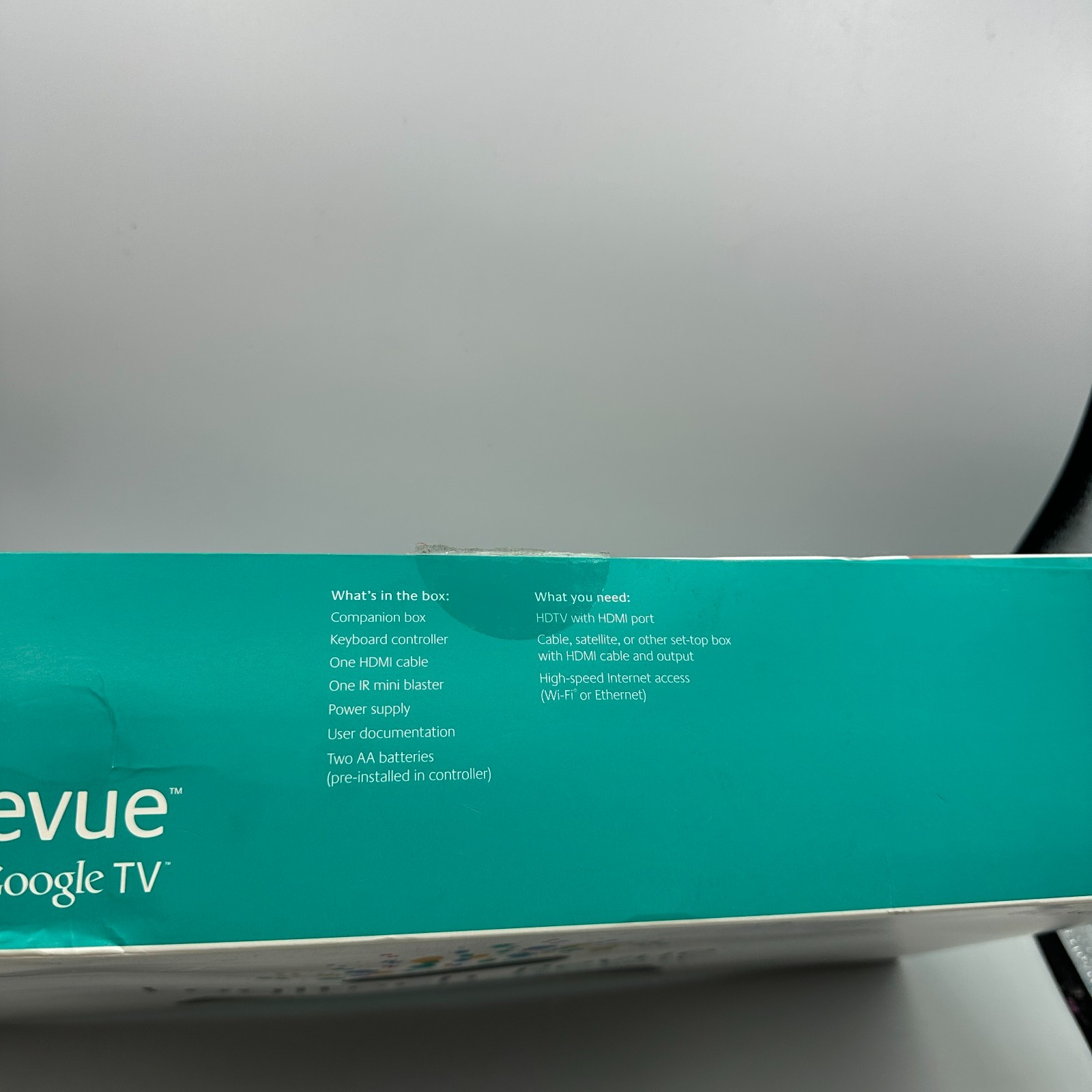 UNTESTED PARTS REPAIR Logitech Revue D-R0001 Black Wireless Digital HD Google TV