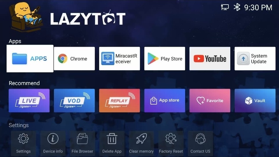 LAZYTOT Jigsaw+ Android TV Box 64GB/4GB 4K Wi-Fi Ethernet BT Voice Remote
