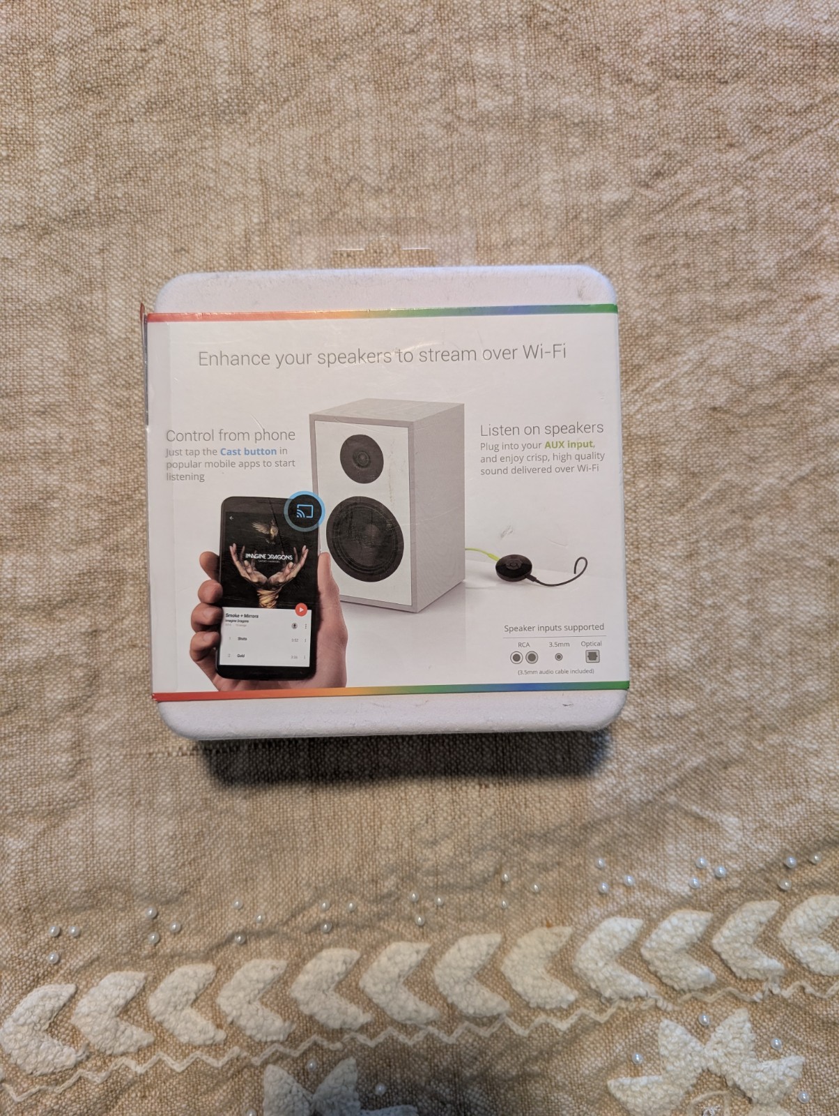 Google Chromecast Audio Media Streamer Wifi Hifi-Audio (RUX-J42) – Black – BNIB