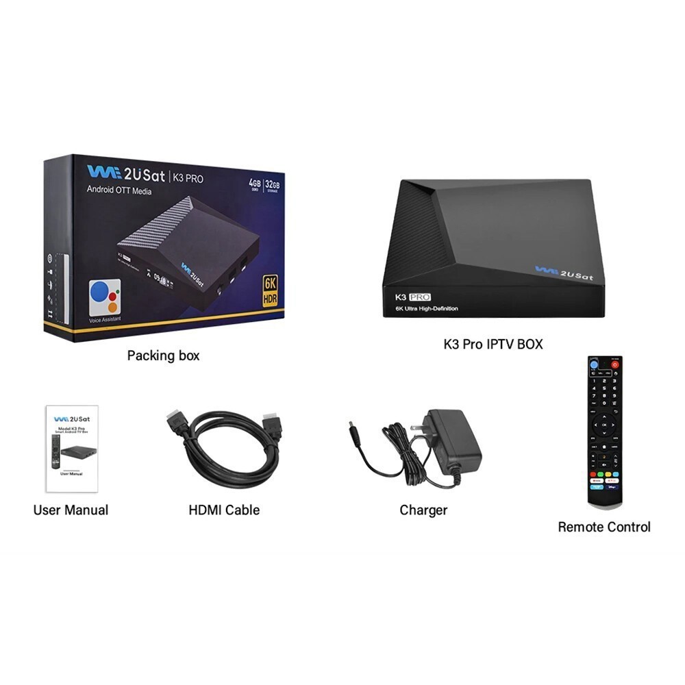 We2USat K3 PRO – Premium Global Live TV Box | Stable Server & Local Channels US