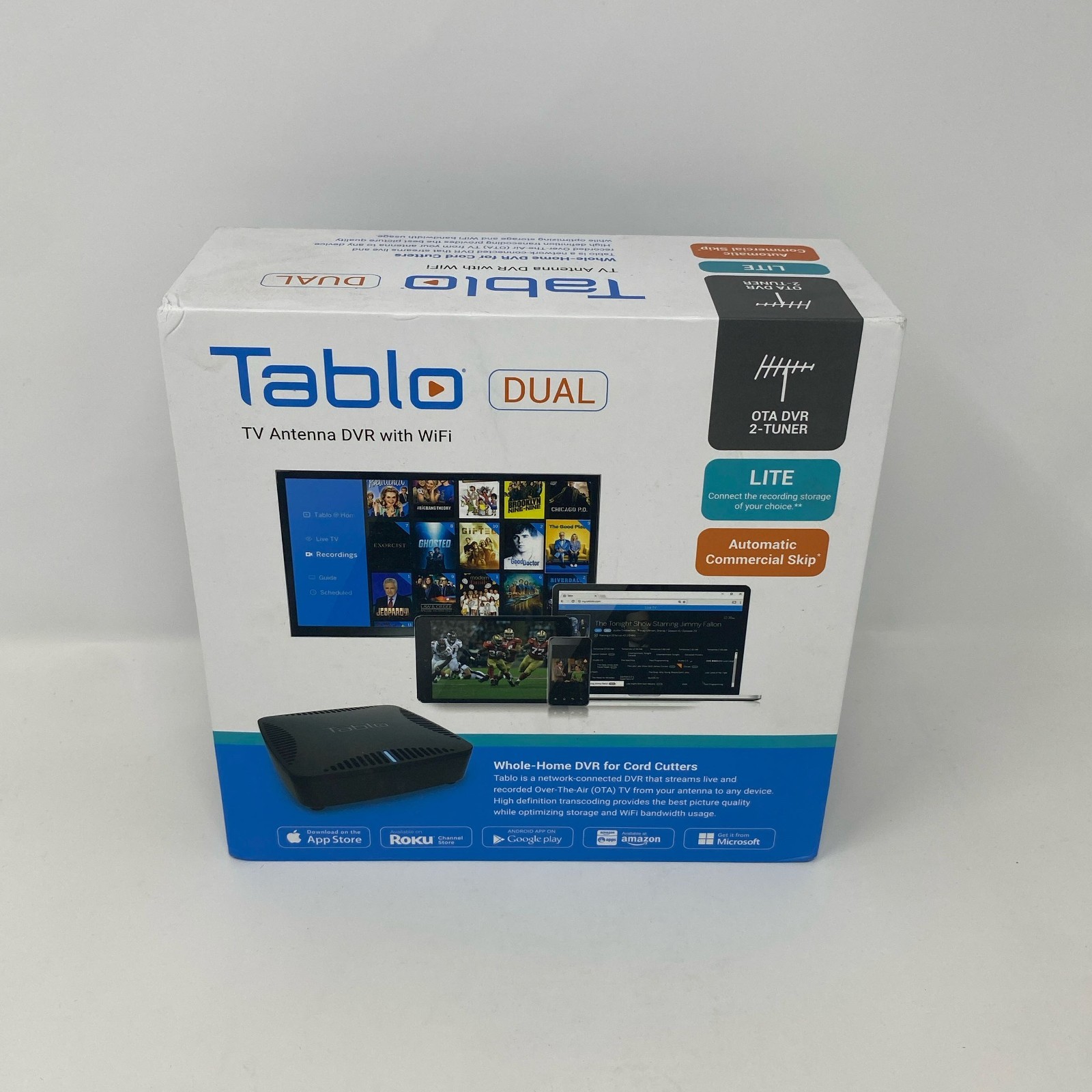 Tablo Dual LITE 2-Tuner OTA DVR with WiFi – Black