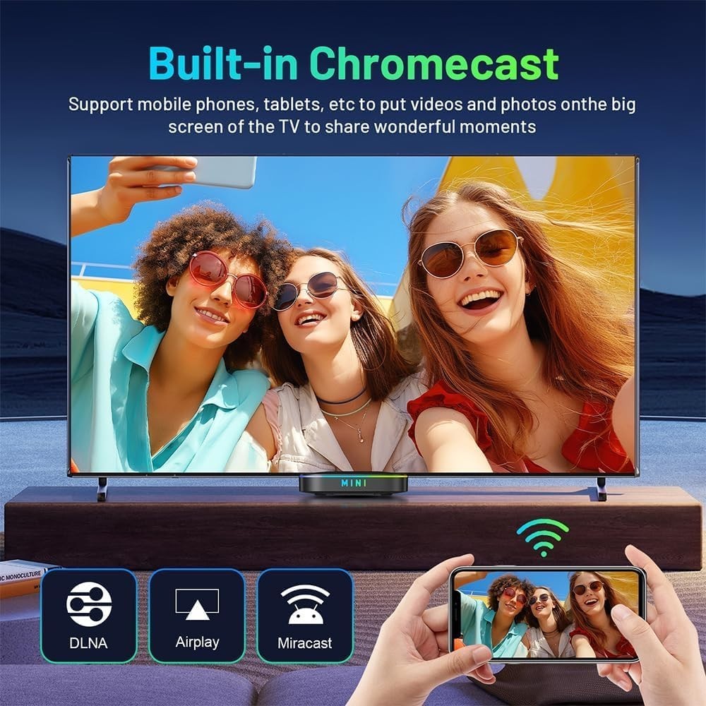 Android TV Box, Android Box 14.0 2GB RAM 32GB ROM Rk3518 Quad Core ARM Cortex…