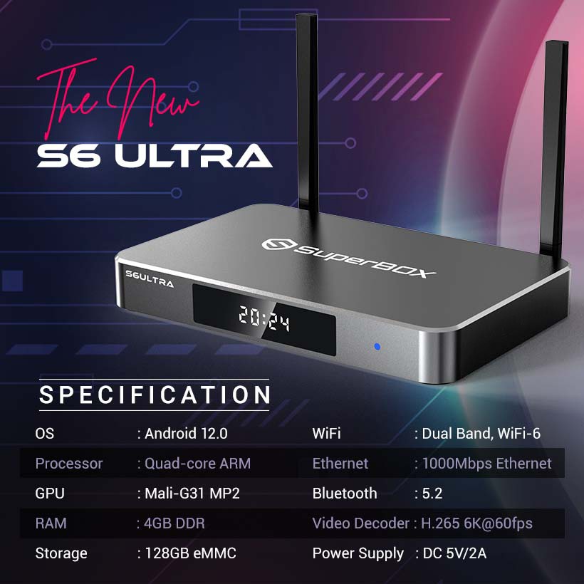 SuperBox S6 Ultra TV BOX Authorized Reseller Reliable Free Ship Message To Me