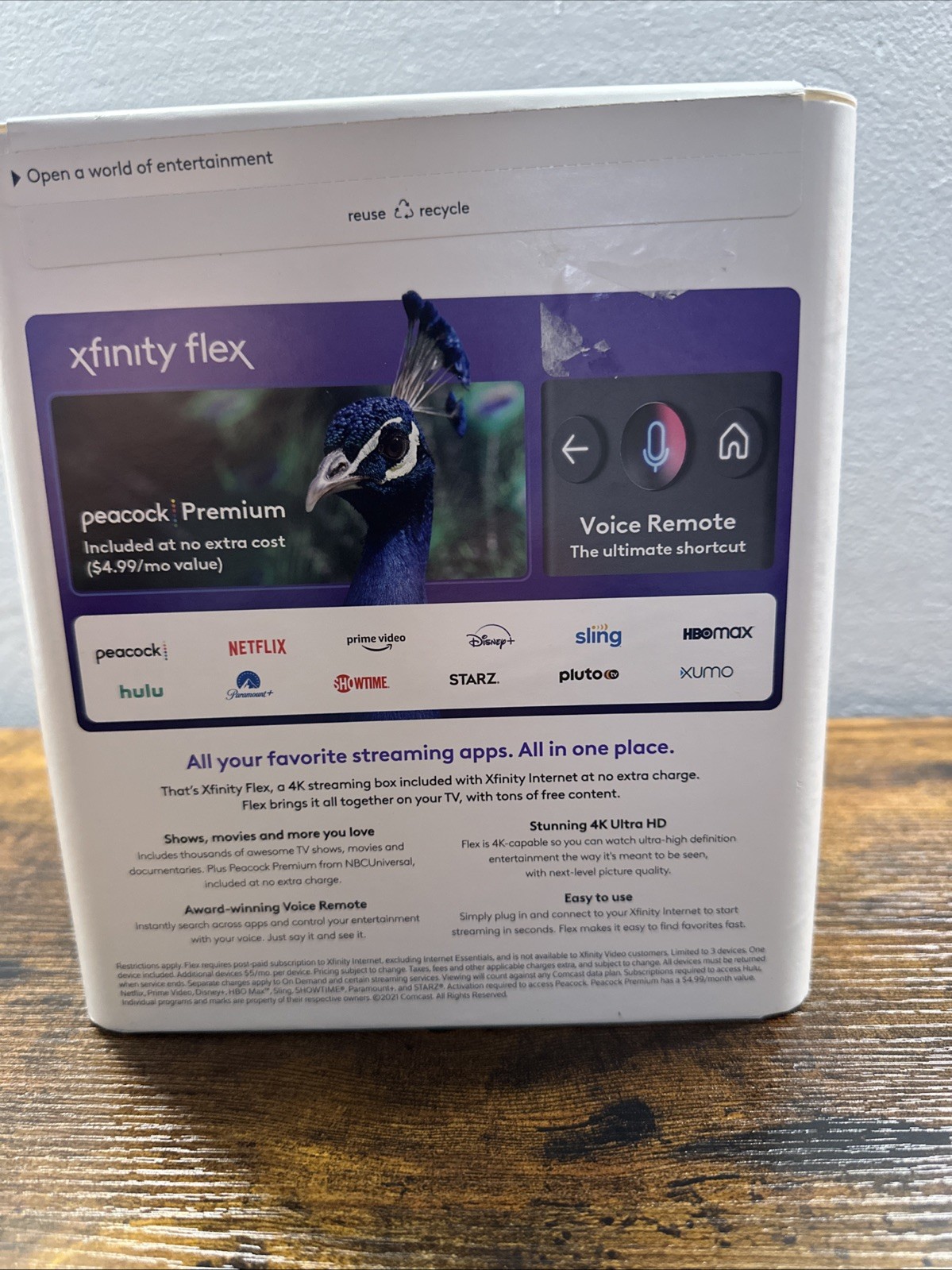 Xfinity Flex 4K UHD Streaming TV Box with Voice Remote Control Brand New Sealed