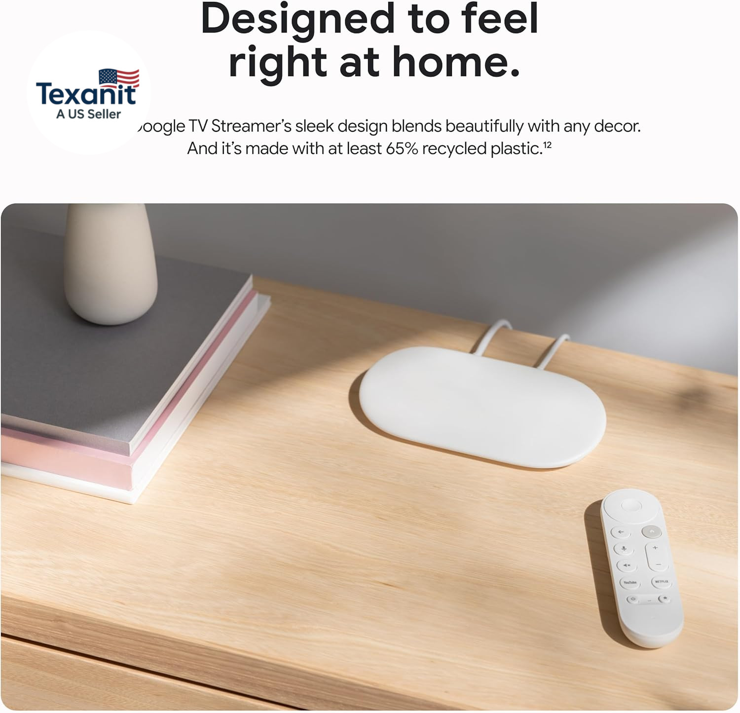 TV Streamer 4K – Fast Streaming Entertainment on Your TV with Voice Search Remot