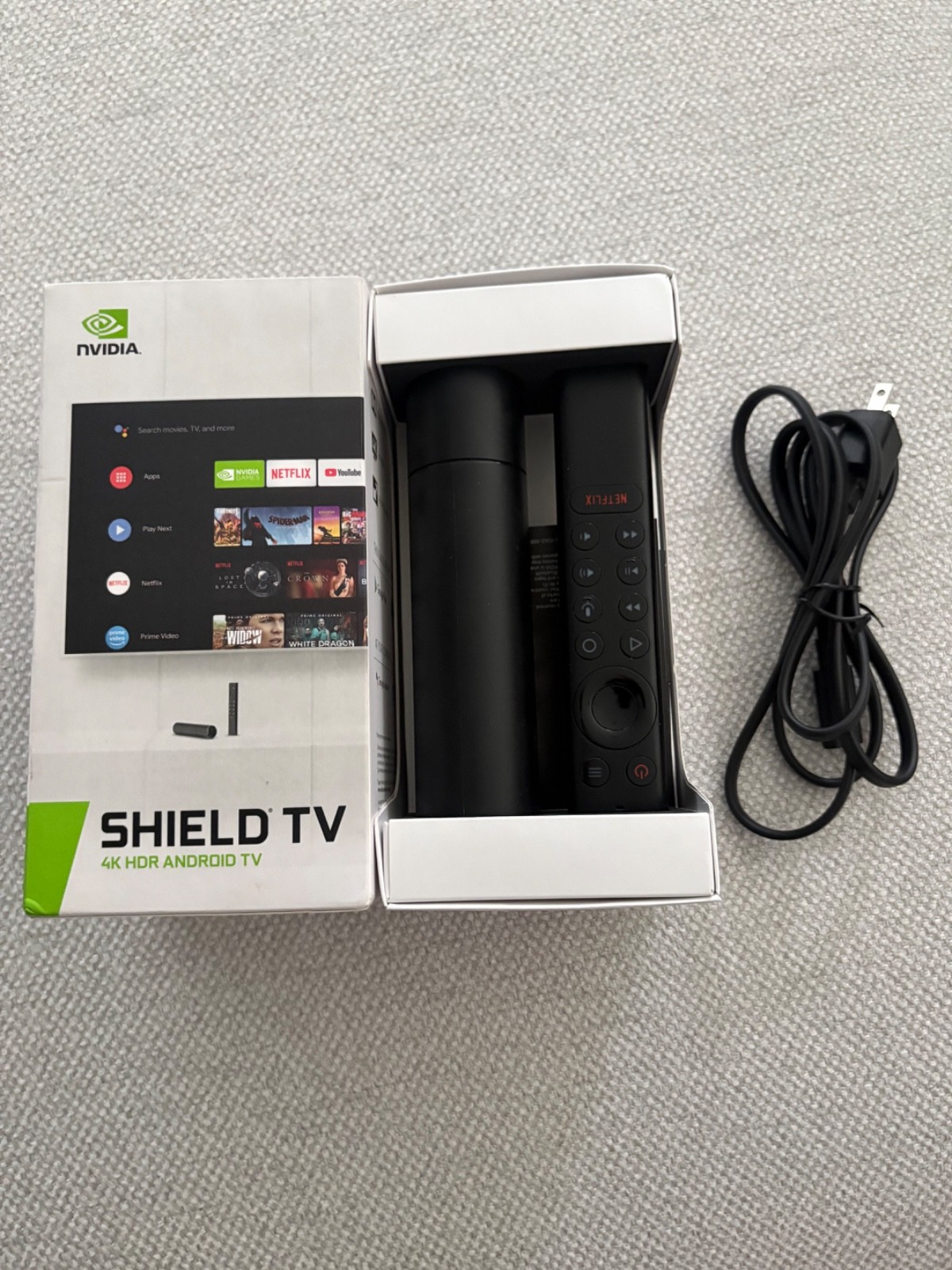 NVIDIA SHIELD TV – Model P3430 – 2019 with remote and power cord